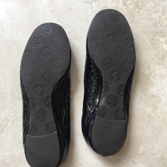 Navy blue Tory Burch Reva flat shoes - Picture 2 of 2